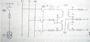計量中，電壓互感器VV接線的特點