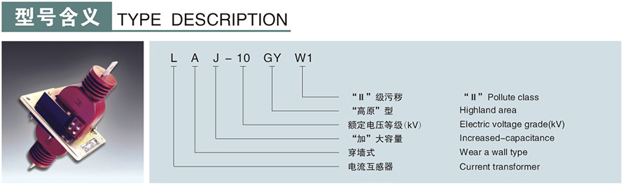 LAJ-10GYW1型電流互感器型號(hào)說(shuō)明