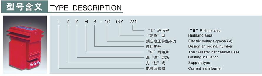 LZZH3-10GYW1型電流互感器型號(hào)說(shuō)明