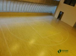 柞木籃球體育木地板廠家報價